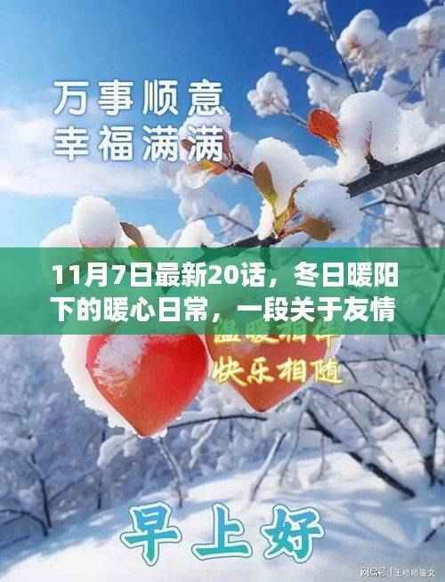 冬日暖阳下的暖心日常,友情与陪伴的温馨故事第20话更新