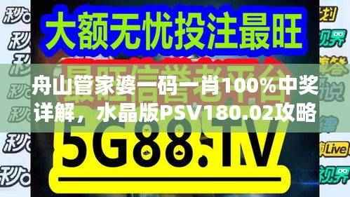舟山管家婆一码一肖100%中奖详解,水晶版PSV180.02攻略指南