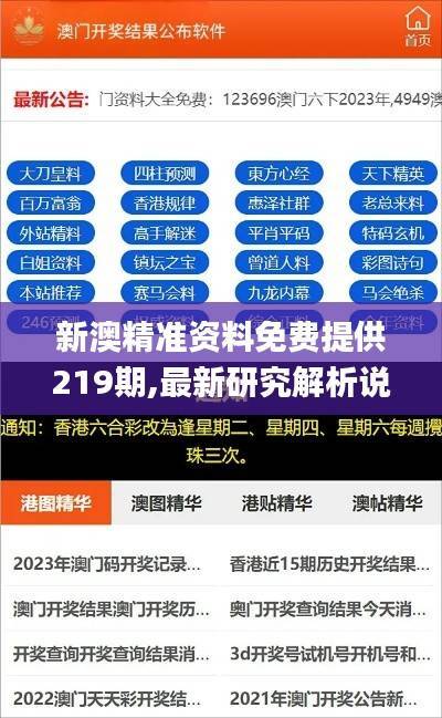 新澳精准资料免费提供219期,最新研究解析说明_幻想版VXE317.16