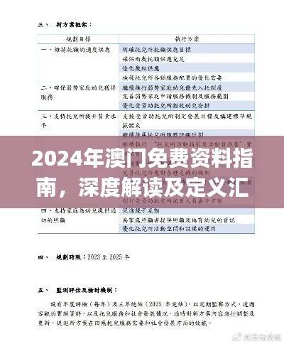 2024年澳门免费资料指南,深度解读及定义汇编_时尚版EHC127.73