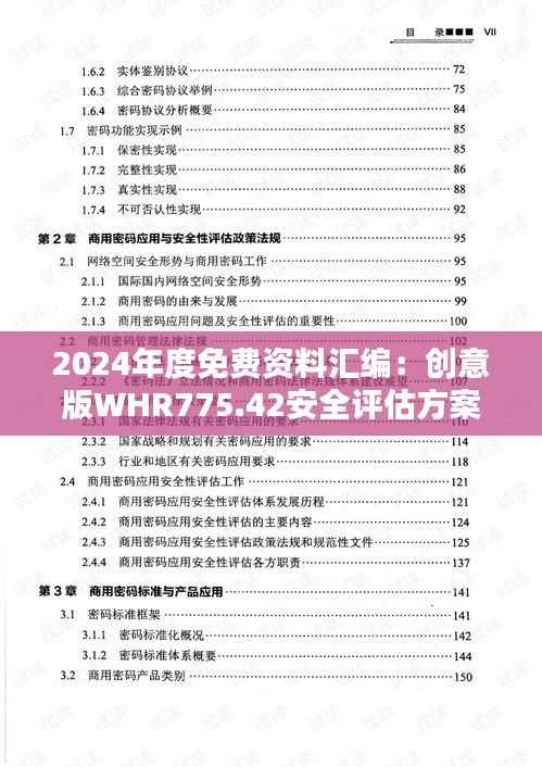 2024年度免费资料汇编:创意版WHR775.42安全评估方案