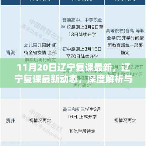 辽宁复课最新动态深度解析与观点阐述(11月20日更新)