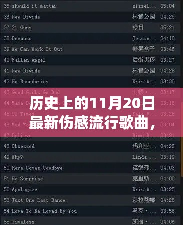 探秘历史伤感流行歌曲,揭秘小巷深处的音符宝藏与背后的故事——11月20日回顾篇