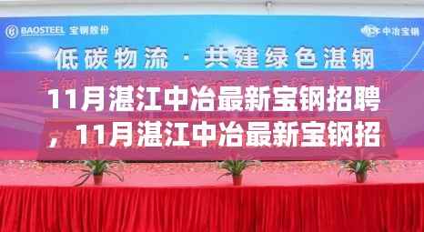 湛江中冶宝钢招聘启动,职业发展的理想选择