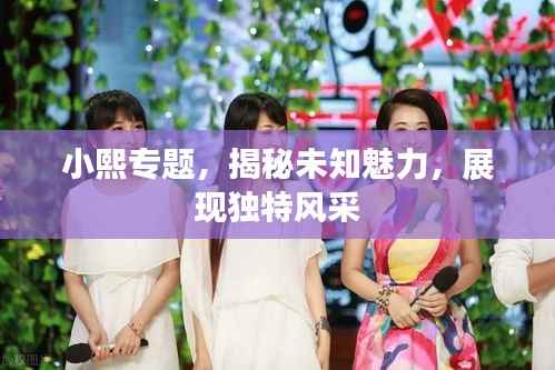 小熙专题,揭秘未知魅力,展现独特风采