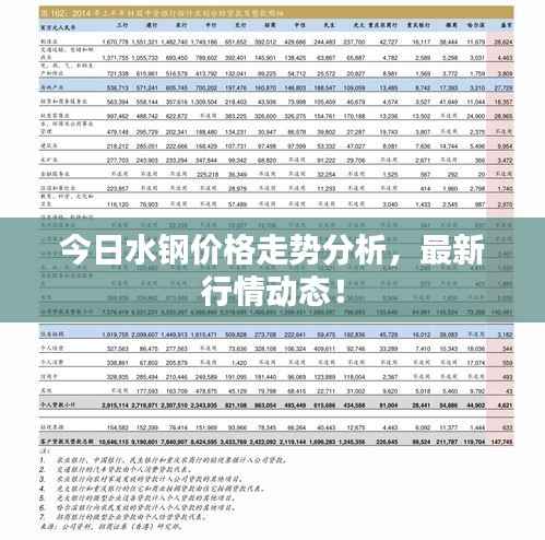 今日水钢价格走势分析,最新行情动态!