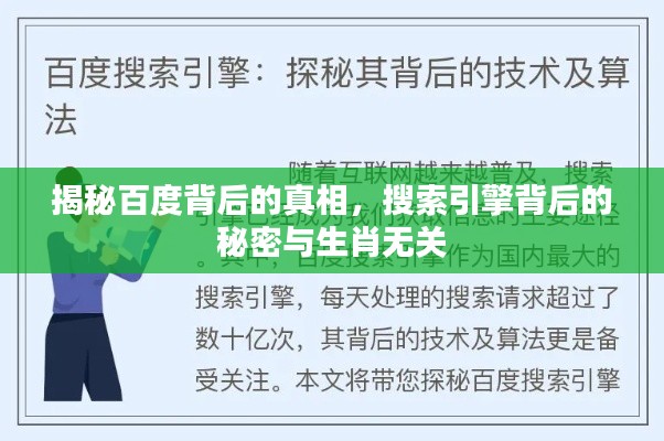 揭秘百度背后的真相,搜索引擎背后的秘密与生肖无关