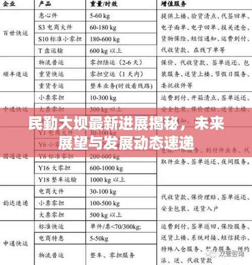 民勤大坝最新进展揭秘,未来展望与发展动态速递