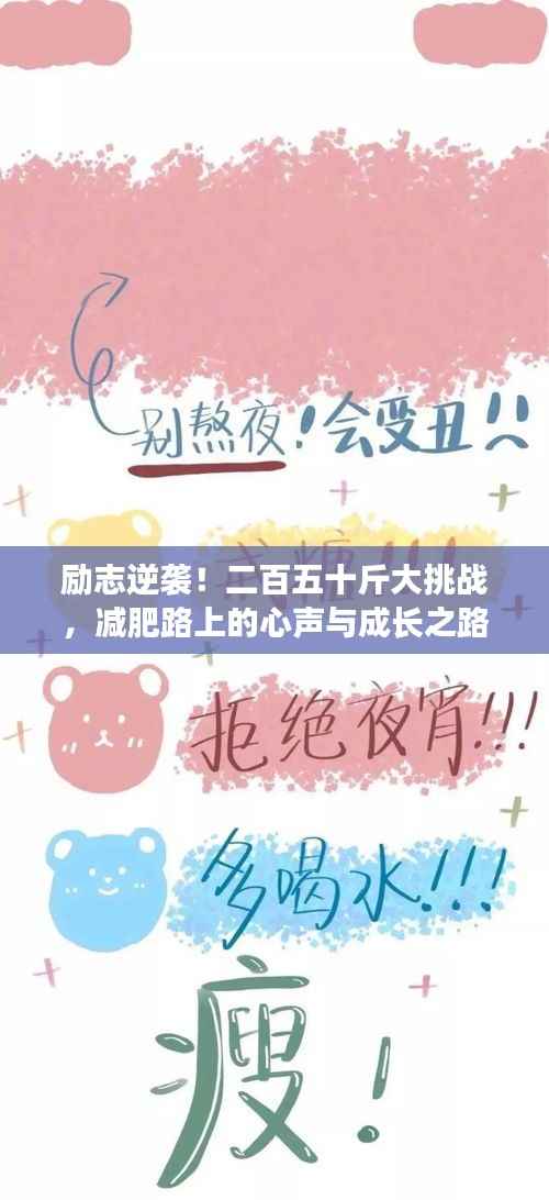 励志逆袭!二百五十斤大挑战,减肥路上的心声与成长之路